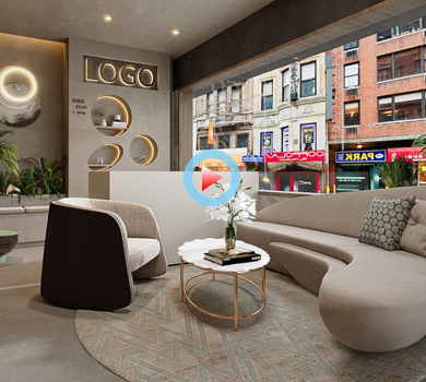 詫寂風美容院設(shè)計全景案例